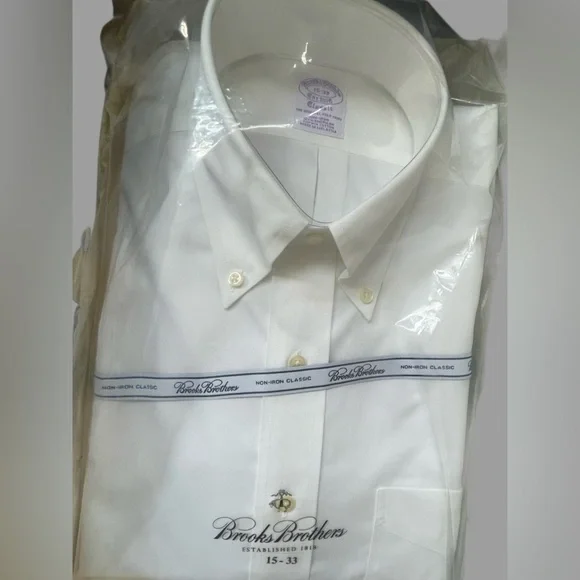 New w Box BROOKS BROTHERS DRESS SHIRT 15 “ X 33 NWT GIFT - Picture 4 of 7